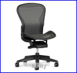 Herman Miller Basic Height Adjustable Aeron Home Office Desk Chair No Arms Med