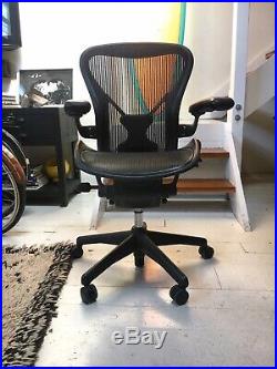 Herman Miller Black Aeron Office Rolling Chair