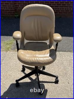 Herman Miller Brown Leather EQUA 2 Rolling Office Chair Collector's Piece Herman Miller Brown Leather EQUA 2 Rolling Office Chair Collector's Piece