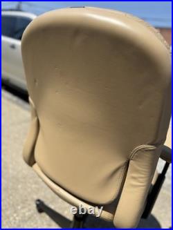 Herman Miller Brown Leather EQUA 2 Rolling Office Chair Collector's Piece Herman Miller Brown Leather EQUA 2 Rolling Office Chair Collector's Piece