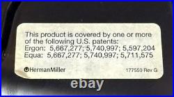 Herman Miller Brown Leather EQUA 2 Rolling Office Chair Collector's Piece Herman Miller Brown Leather EQUA 2 Rolling Office Chair Collector's Piece