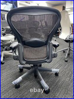 Herman Miller Brown Mesh Classic Fully-Loaded Size B Lumbar Support Aeron Chair
