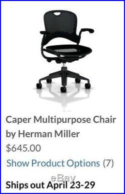 Herman Miller Caper Multipurpose Chair by Jeff Weber Modern Office like Aeron