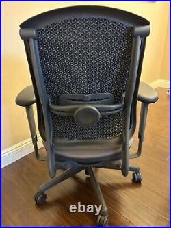 Herman Miller Celle Desk Office Chair Charcoal Black 2008