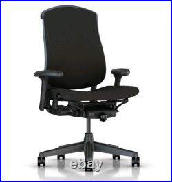 Herman Miller Celle Office Desk Chair Black Loaded with lumbar back support Herman Miller Celle Office Desk Chair Black Loaded with lumbar back support