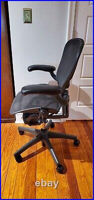 Herman Miller Classic Aeron Chair Fully Adjustable, Carpet Casters, Size B