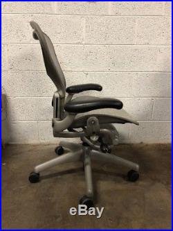 Herman Miller Classic Aeron Chair Fully Adjustable Titanium Base Size B