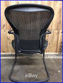 Herman Miller Classic Aeron Chair Side Chair Carbon Graphite Frame