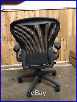 Herman Miller Classic Aeron Chair Size B Medium Basic Model Graphite Frame