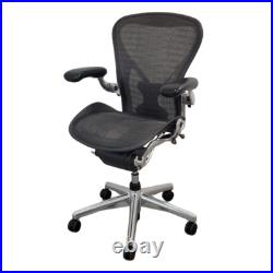 Herman Miller Classic Aeron Chair with Aluminum Base, Size B, with PostureFit