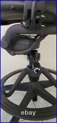 Herman Miller Classic Aeron Drafting Stool with PostureFit, Size B