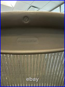 Herman Miller Classic Aeron Lumbar Support Medium Office Chair Titanium