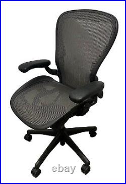 Herman Miller Classic Aeron Office Desk Chair C Size Large Black Graphite