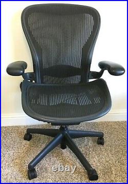 Herman Miller Classic Aeron Rolling Office Chair Graphite Size C Large