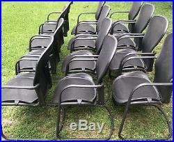 Herman Miller Classic Aeron Side Chair Size B Black/Grey pellicle mesh Lot 12