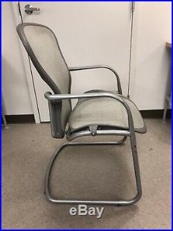 Herman Miller Classic Aeron Side Chair Size B, Gray Pellicle Mesh