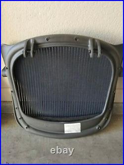 Herman Miller Classic Aeron Size B Blue Mesh Seat Pan and Back. Both