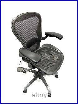 Herman Miller Classic Fully Loaded Black (Carbon-3D01) Size B Aeron Chairs