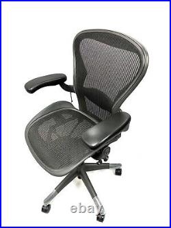 Herman Miller Classic Fully Loaded Black (Carbon-3D01) Size B Aeron Chairs