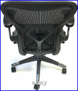 Herman Miller Classic Fully-Loaded Carbon (Black) Size B Posturefit Aeron Chair