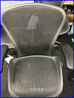 Herman Miller Classic Fully-Loaded Carbon Mesh Size A PostureFit Aeron chair