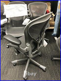 Herman Miller Classic Fully-Loaded Carbon Mesh Size A PostureFit Aeron chair