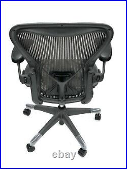Herman Miller Classic Fully-Loaded Grey Mesh Size B Posturefit Aeron Chair