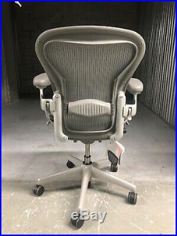 Herman Miller Eames Aeron Chair Size A, B or C Loaded Mineral/Satin Aluminum