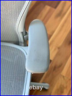 Herman Miller Eames Aeron Chair Size A Light Silver Aluminum