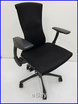 Herman Miller Embody Chair BLACK RHYTHM FABRIC ultimate ergonomic seating aeron