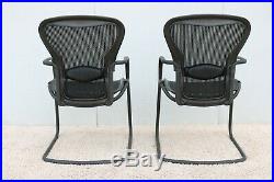 Herman Miller Ergonomic Aeron Side Guest Chairs Size B A pair