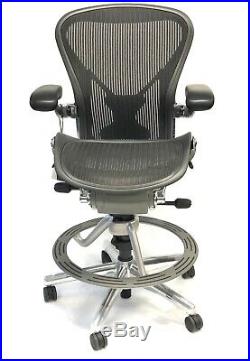 Herman Miller Executive Fully Loaded Size B Posturefit Aeron Work-stool