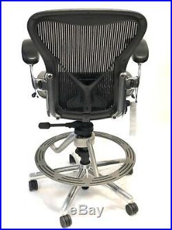 Herman Miller Executive Fully Loaded Size B Posturefit Aeron Work-stool