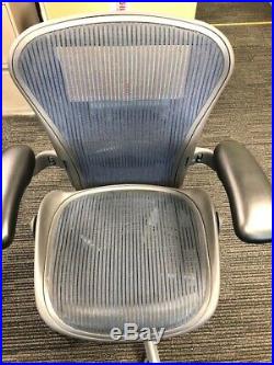 Herman Miller Fully-Loaded Size A (small) Blue Mesh Lumbar Support Aeron