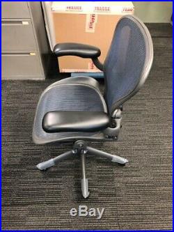 Herman Miller Fully-Loaded Size A (small) Blue Mesh Lumbar Support Aeron