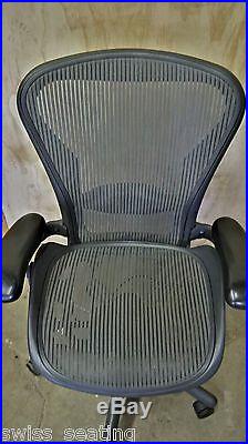 Herman Miller Fully Loaded Size B Aeron Office Chair Graphite