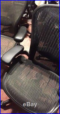 Herman Miller Fully Loaded WithLumbar PAD Only Size B Aeron Chair USED