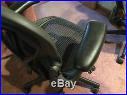 Herman Miller Fully Loaded WithLumbar PAD Only Size B Aeron Chair USED