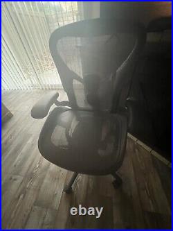 Herman Miller Graphite Aeron Chair Brand New B Fully Loaded (Black Chair)