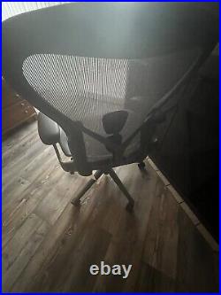 Herman Miller Graphite Aeron Chair Brand New B Fully Loaded (Black Chair)