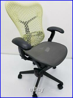 Herman Miller MIRRA Ergonomic Fully Adjustable Chair Citron Graphite Aeron