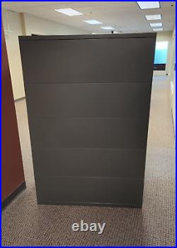 Herman Miller Meridian 42 5-Drawer Lateral File Cabinet with Flipper Door & KEY