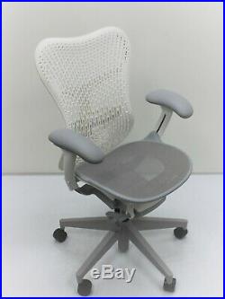 Herman Miller Mirra 2 chair ergonomic NEW OPEN BOX Fog with ALPINE White aeron