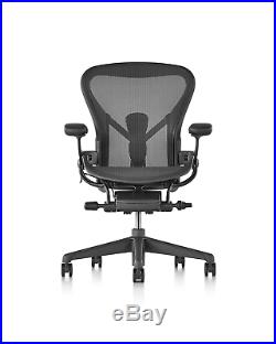 Herman Miller REMASTER Aeron Chair Open Box Size B Fully Loaded hardwood caster