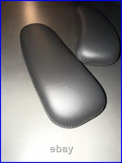Herman Miller Remastered Aeron Armpads LEATHER PAIR BLACK