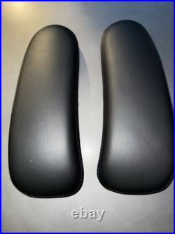 Herman Miller Remastered Aeron Armpads LEATHER PAIR BLACK
