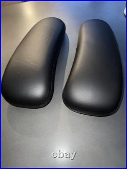 Herman Miller Remastered Aeron Armpads LEATHER PAIR BLACK