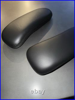 Herman Miller Remastered Aeron Armpads LEATHER PAIR BLACK