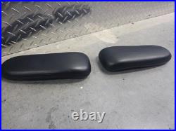 Herman Miller Remastered Aeron Armpads LEATHER PAIR Black Colored Leather