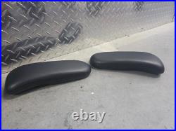 Herman Miller Remastered Aeron Armpads LEATHER PAIR Black Colored Leather